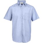 Mens Short Sleeve Duke Shirt - Light blue