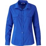 Ladies Long Sleeve Kensington Shirt - Royal blue